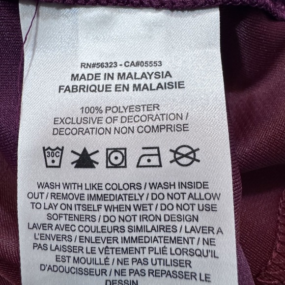 Nike Dri-FIT Shirt Mens Large Coaches Football Running Performance Maroon FJ9570 - Picture 9 of 14